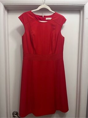 Tory Burch Fitted Red Dress